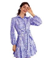 DHRUVI TRENDZ Womens Slub Rayon Women Western Casual Dresses Regular Fit Above The Knee Dress (DT-WD1129_Purple_XL)