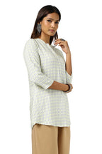 Soch Womens Yellow Rayon Abstract Print Tunic