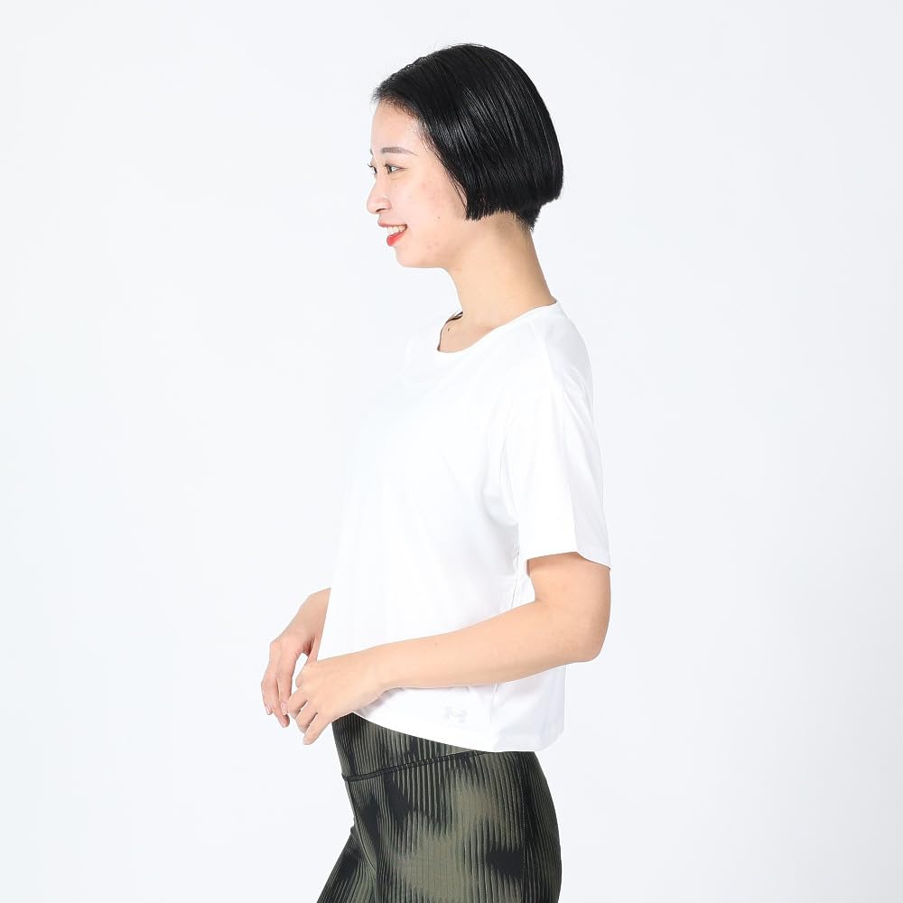 Under Armour Womens Motion Short Sleeve T Shirt, (100) White / / Halo Gray, X-Small