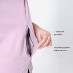 BlissClub Women Everyday Cozy Tee | WillowSoft Fabric | Raglan Sleeves | Ribbed Neck | Ribbed Sleeves | 3 Pockets | T-Shirt for