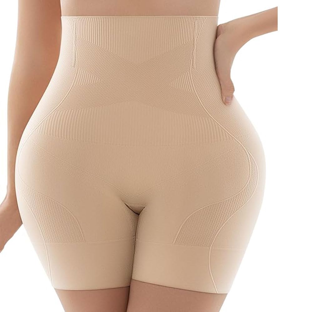 MLD Womens Cotton Nylon Seamless Tummy Control High Waist Shapewear and Thigh Ladies Shaper Body Shaper Shorts Under Dress AGGS 2