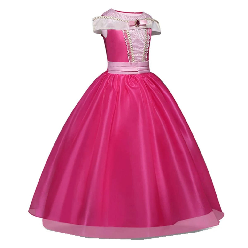 GUCABE Little Girl Princess Costume Halloween Christmas Party Birthday Dress Up Cosplay (pink, 2-3 Years)