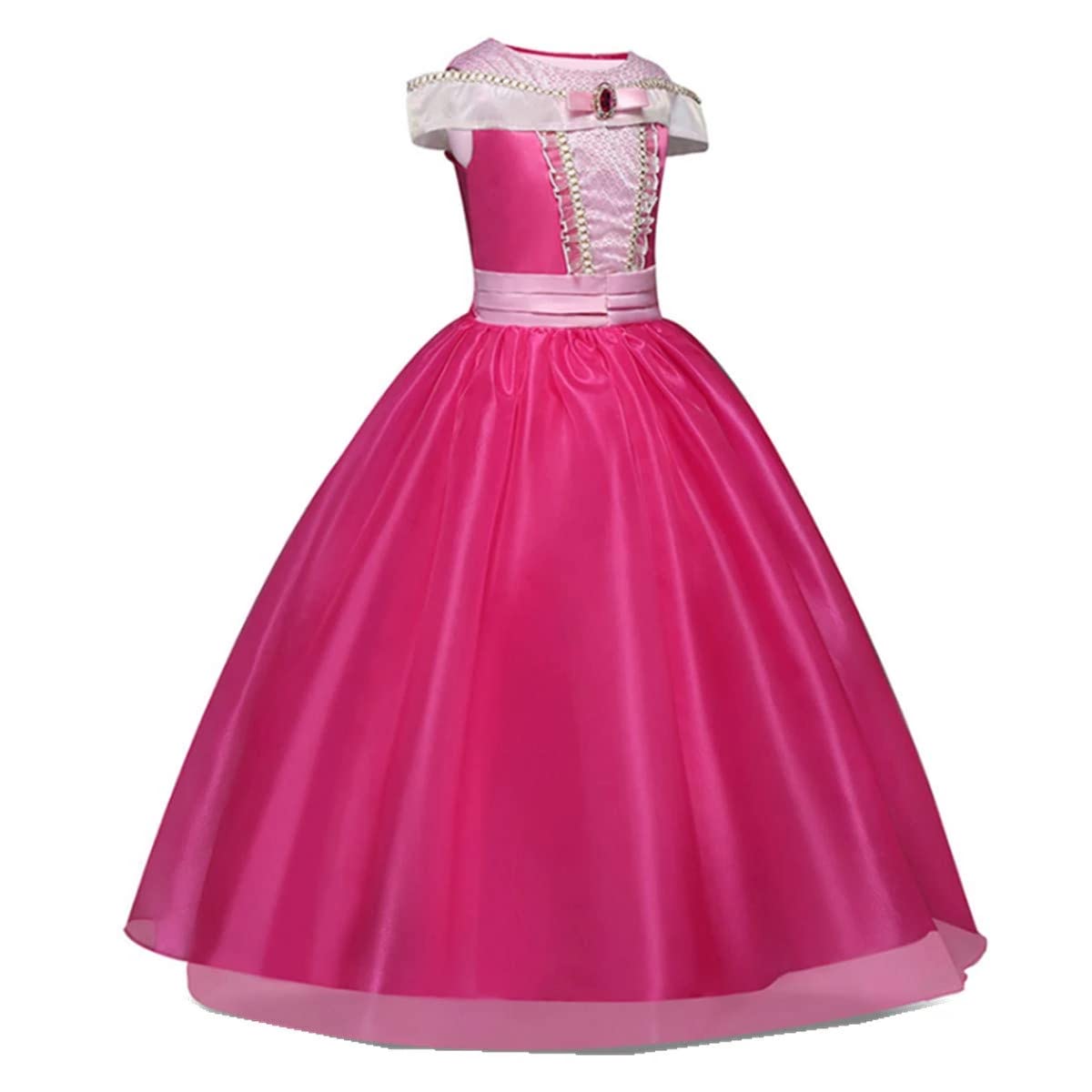 GUCABE Little Girl Princess Costume Halloween Christmas Party Birthday Dress Up Cosplay (pink, 2-3 Years)