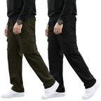 Greciilooks MenS Regular Fit Low Rise Cargos Trousers | Cargo Track Pant | Loose Fit | Regular Trouser | Treck PentS With Mult