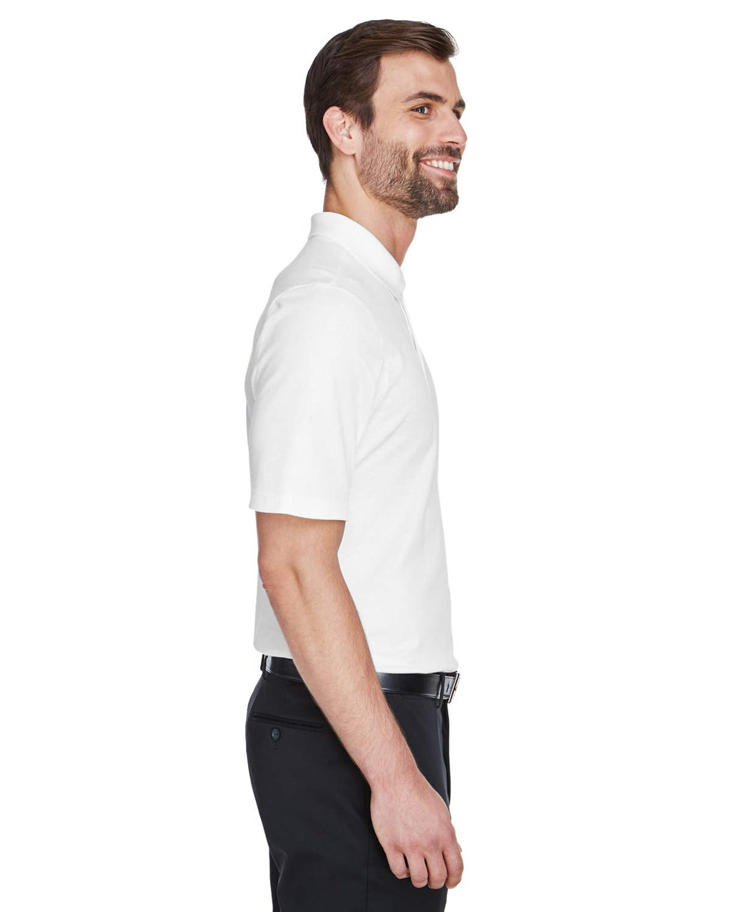 crownLux PerformanceMens Plaited Polo - gRAPHITE - 2XL(D0102H7NSgP)