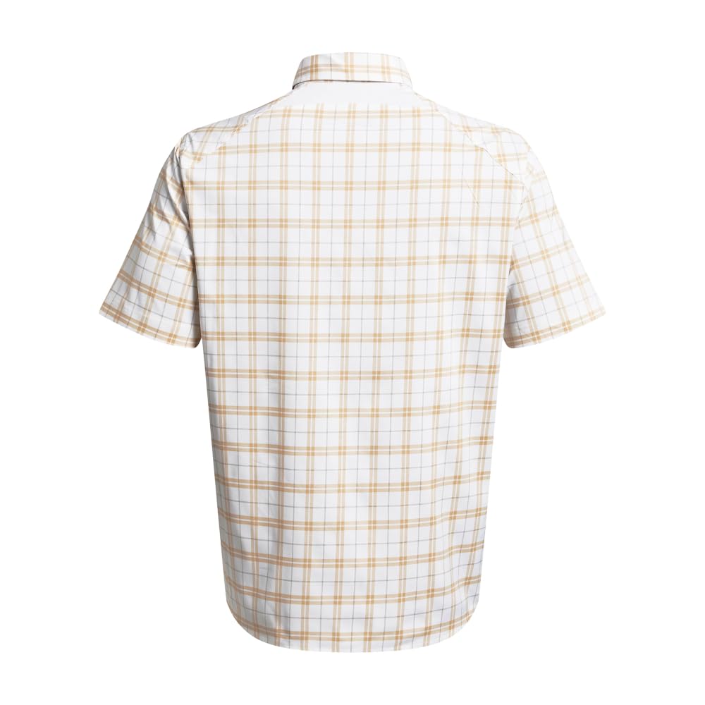 Under Armour Men's Drift Tide 2.0 Plaid Short-Sleeve T-Shirt, (201) Brownstone/White/Brownstone, X-Large