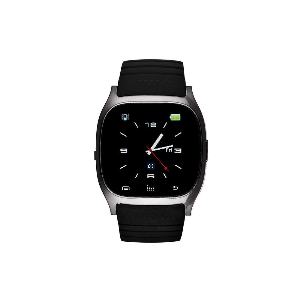 EK-C1 Montre Connectee Silicone Strap Smart Watch - Black by Eclock for Unisex - 1 Pc Watch