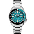 SEIKO SRPJ45 Automatic Watch for Men - 5 Sports - Teal Dial with Day/Date Calendar Wheel, Luminous Hands & Markers, Rotating Bez