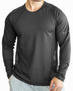 Noble Monk MenS Active Wear Regular Fit Round Neck T Shirt |Full Sleeves |Solid Pattern | Dry Fit T-Shirt For Men