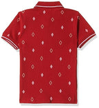 T2F Boys Cotton Regular Fit T-Shirt Red
