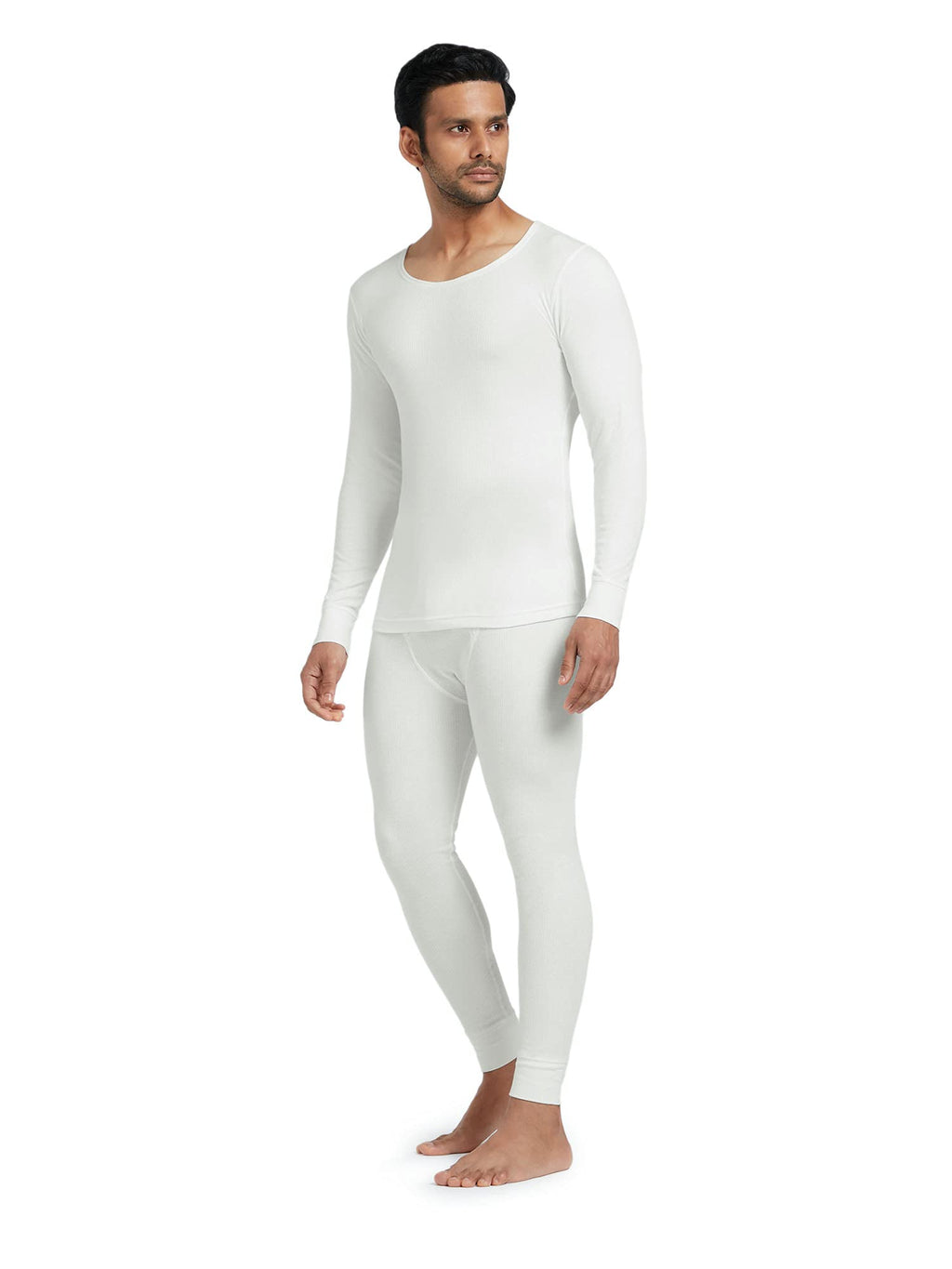 XYXX Mens Thermal Set | Antibacterial, Skin Friendly with Superior Heat Retention | Slim Fit Solid Alpine IntelliHeat Thermal S