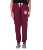 T2F Womens Regular Track Pants (WOM-JOG-01_Maroon