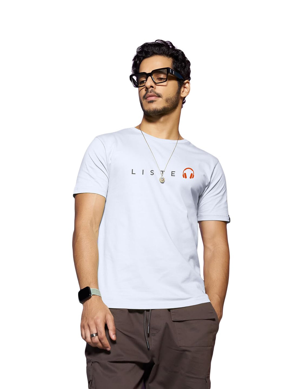 Bewakoof Mens Printed Regular Fit Half Sleeve Round Neck Cotton T-Shirt