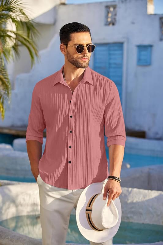 Finivo Fashion MenS Solid Regular Fit Shirt