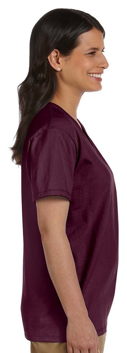 Ladies Essential-T V-Neck T-Shirt - BLAcK - S(D0102HI3ZDg)