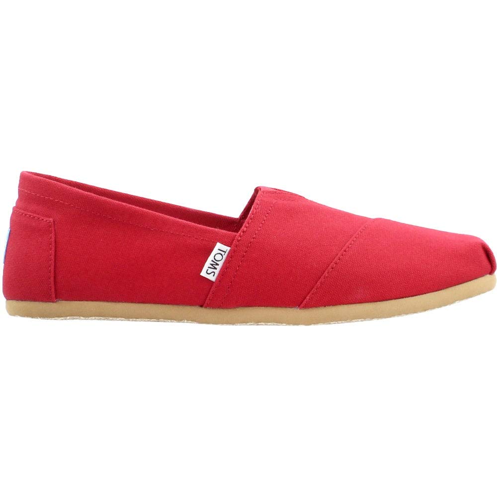 TOMS Men's TOMS CLASSIC CASUAL SHOES 8 (RED CANVAS )