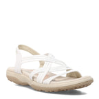Skechers Women's Reggae Slim-Simply Stretch Sport Sandal, White, 10