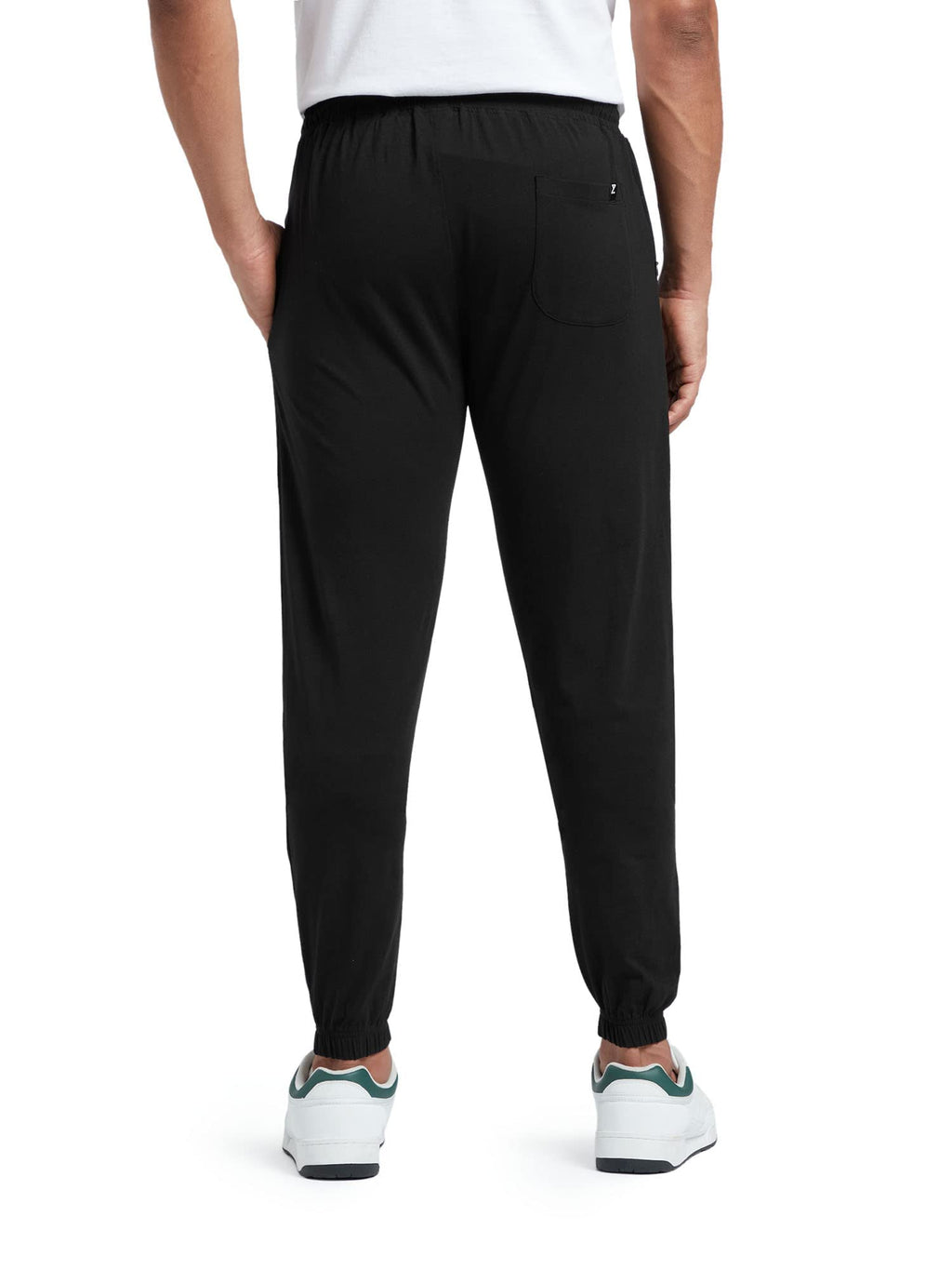 XYXX Mens Cotton Modal Joggers - Relaxed Fit, Antimicrobial, High Stretch, Sweat Absorbent Solid Ace Loungewear with Zippered P