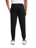 XYXX Mens Cotton Modal Joggers - Relaxed Fit, Antimicrobial, High Stretch, Sweat Absorbent Solid Ace Loungewear with Zippered P