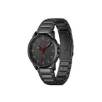 HUGO #First Men's Quartz Stainless Steel and Link Bracelet Casual Watch, Color: Black (Model: 1530187)