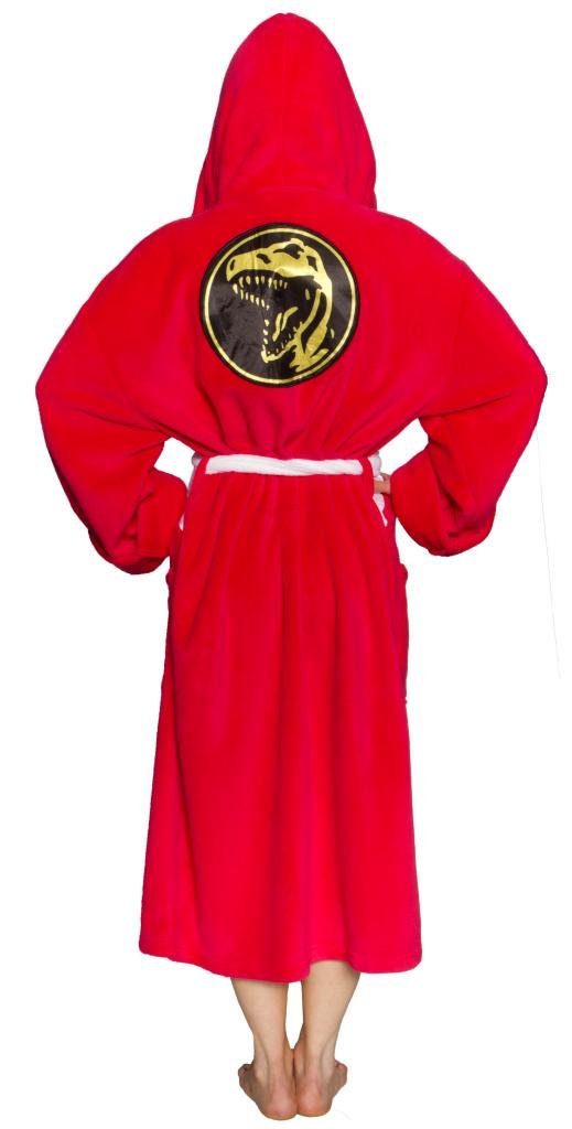 Power Rangers Men's Mighty Morphin Robe, Red, One Size