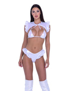 6450 - Metallic Iridescent Bikini Top