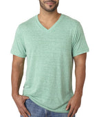 Unisex Triblend V-Neck T-Shirt - BLUE TRIBLEND - S(D0102H7W7PP)