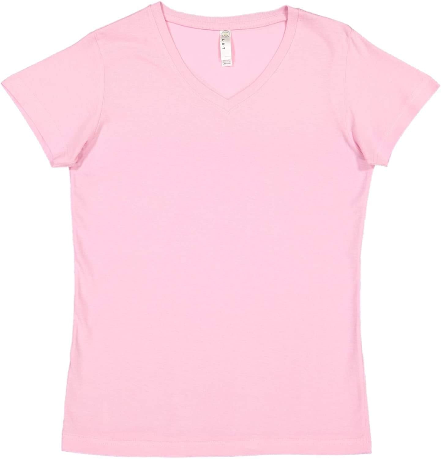 Ladies V-Neck Fine Jersey T-Shirt - BLAcK - S(D0102H7DMc8)