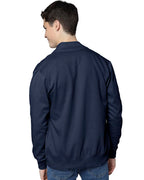 Eyebogler Mens Henley Neck Full Sleeves Regular Fit Solid Jacket