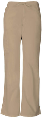 Dickies womens Signature Mid Rise Drawstring Cargo medical scrubs pants, Dark Khaki, 3X-Large Plus