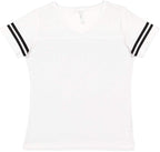 Ladies Football T-Shirt - BLAcK WHITE - 2XL(D0102H2HEFA)