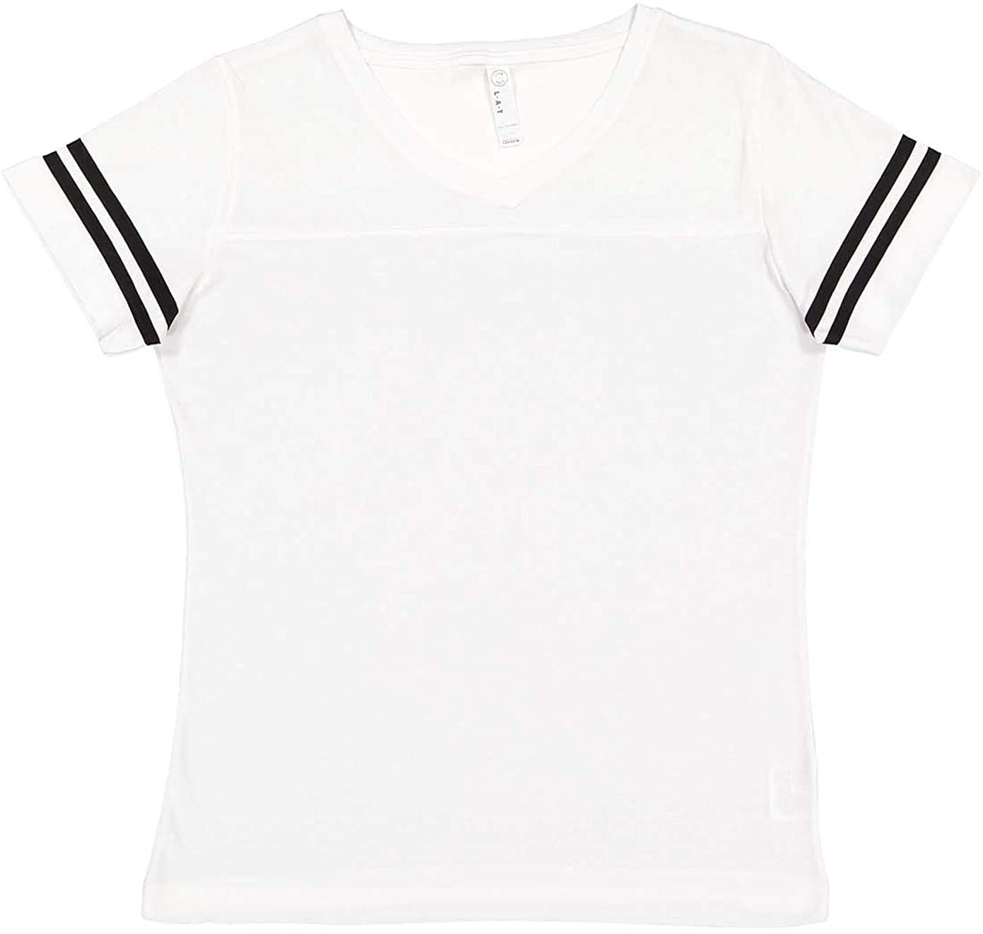 Ladies Football T-Shirt - BLAcK WHITE - 2XL(D0102H2HEFA)