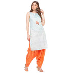 Aurelia Women Synthetic Straight Fit Kurta (19Fea10409-500046_Blue_Xx-Large)