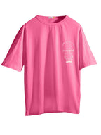 Bewakoof Official Avatar Merchandise Womens Graphic Printed Regular Fit Half Sleeve Round Neck Cotton T-Shirt_630713_Pink_L