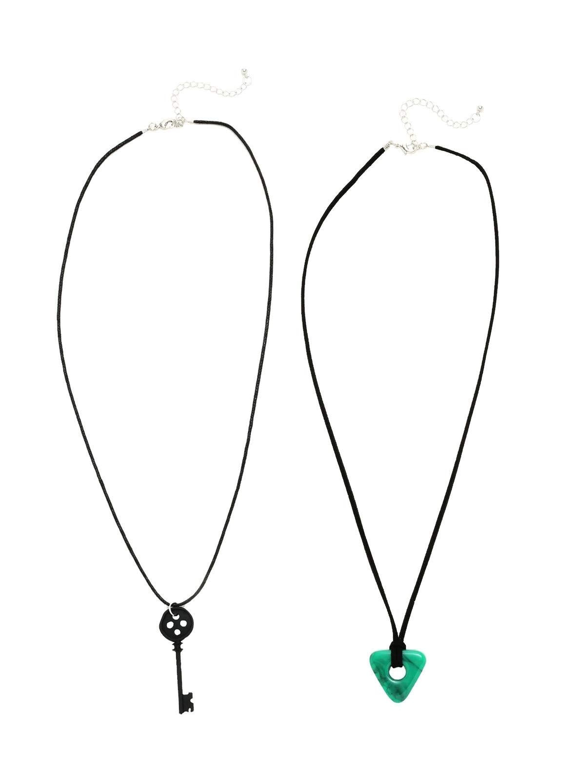 Coraline Key Seeing Stone Necklace Set Cosplay Costume Laika Licensed