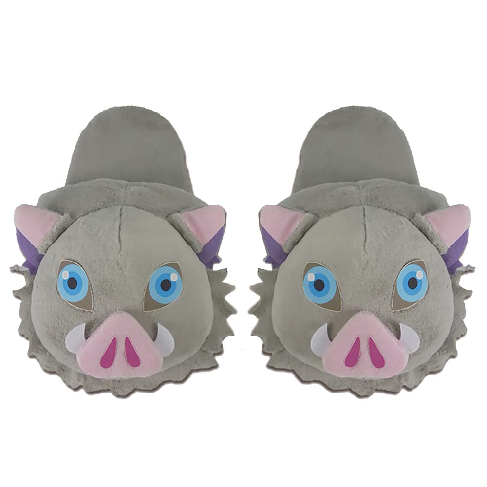 Demon Slayer 837538 Demon Slayer Inosuke Hashibara Buta Mask Unisex One-Size Slippers