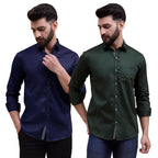 Tee Projekt Solid Shirt for Mens,Solid Shirt for Mens, Casual Shirt for Men,Full Sleeve Spread Collar Shirt for Men, Shirt for