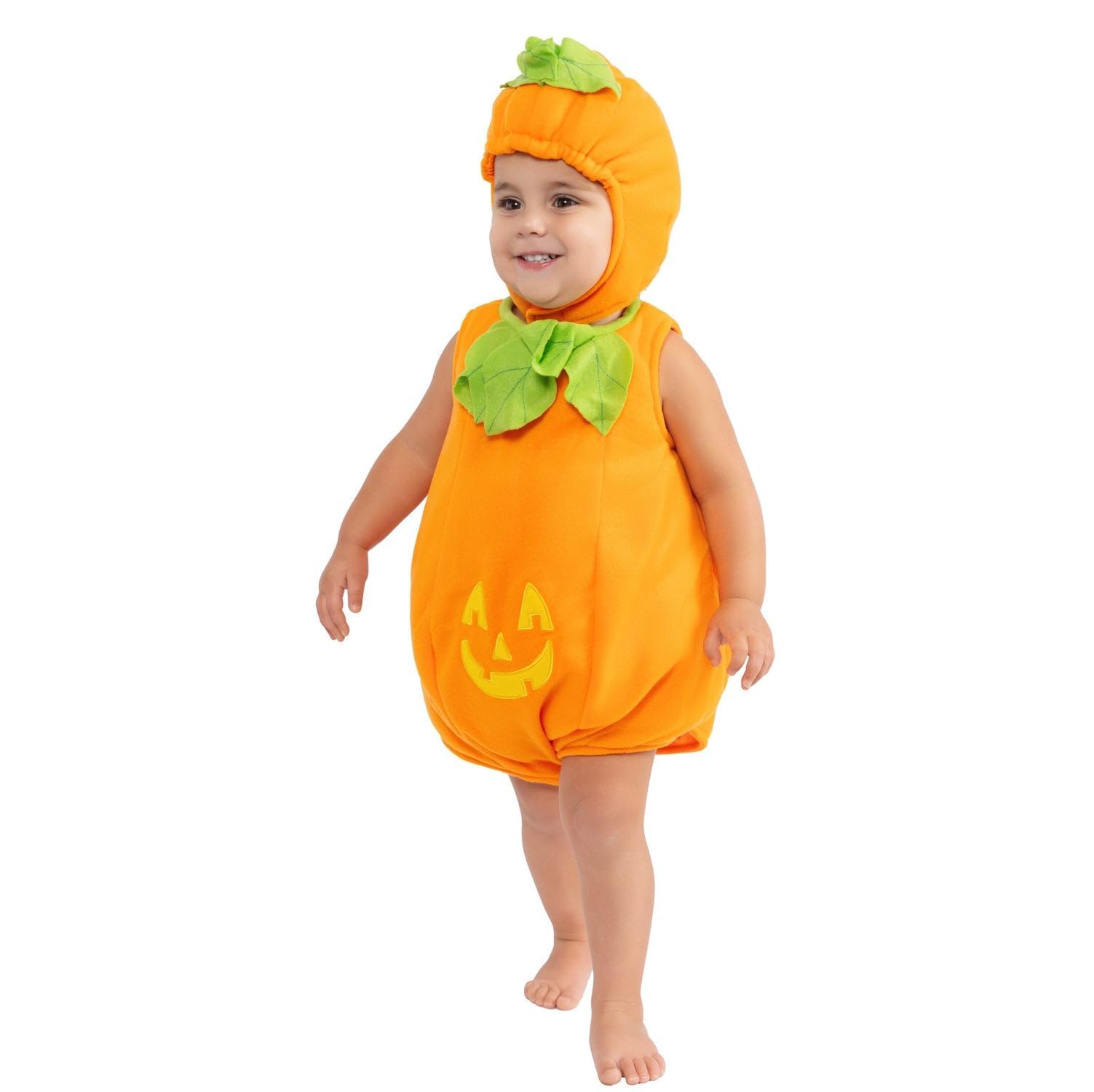 Dress Up America Baby Pumpkin Costume - Adorable Halloween Jack-O-Lantern Costume For Toddlers