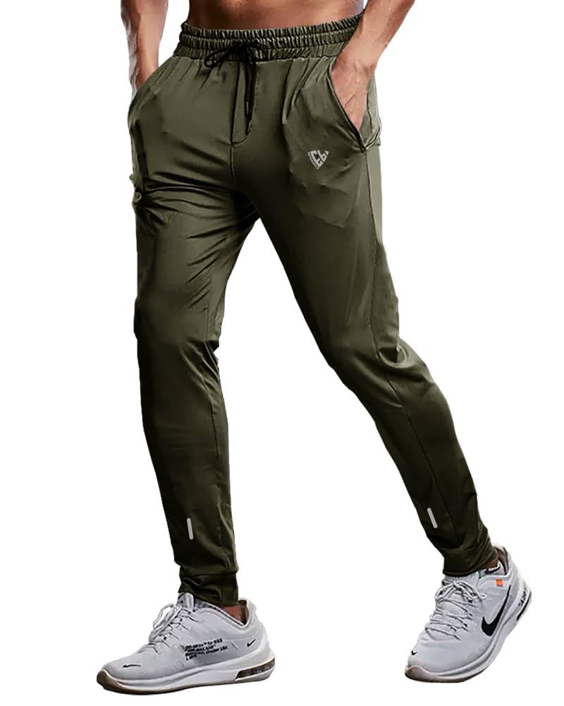 Eyebogler Mens Regular Fit Track Pant Green