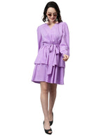 Kotty WomenS Fit And Flare Purple Dress