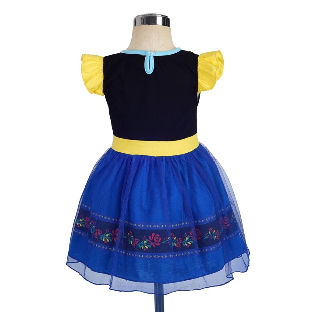 Dressy Daisy Ice Princess Dress Up Clothes Halloween Fancy Party Tulle Skirt Summer Outfit with Cape for Baby Girls Size 12-24 M