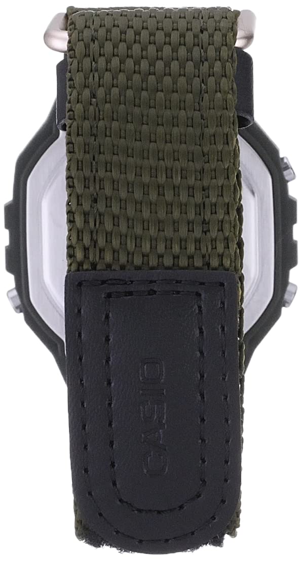Casio Men's Quartz Sport Watch with Resin Strap, Green, 28 (Model: W-218HB-3AVCF),Black