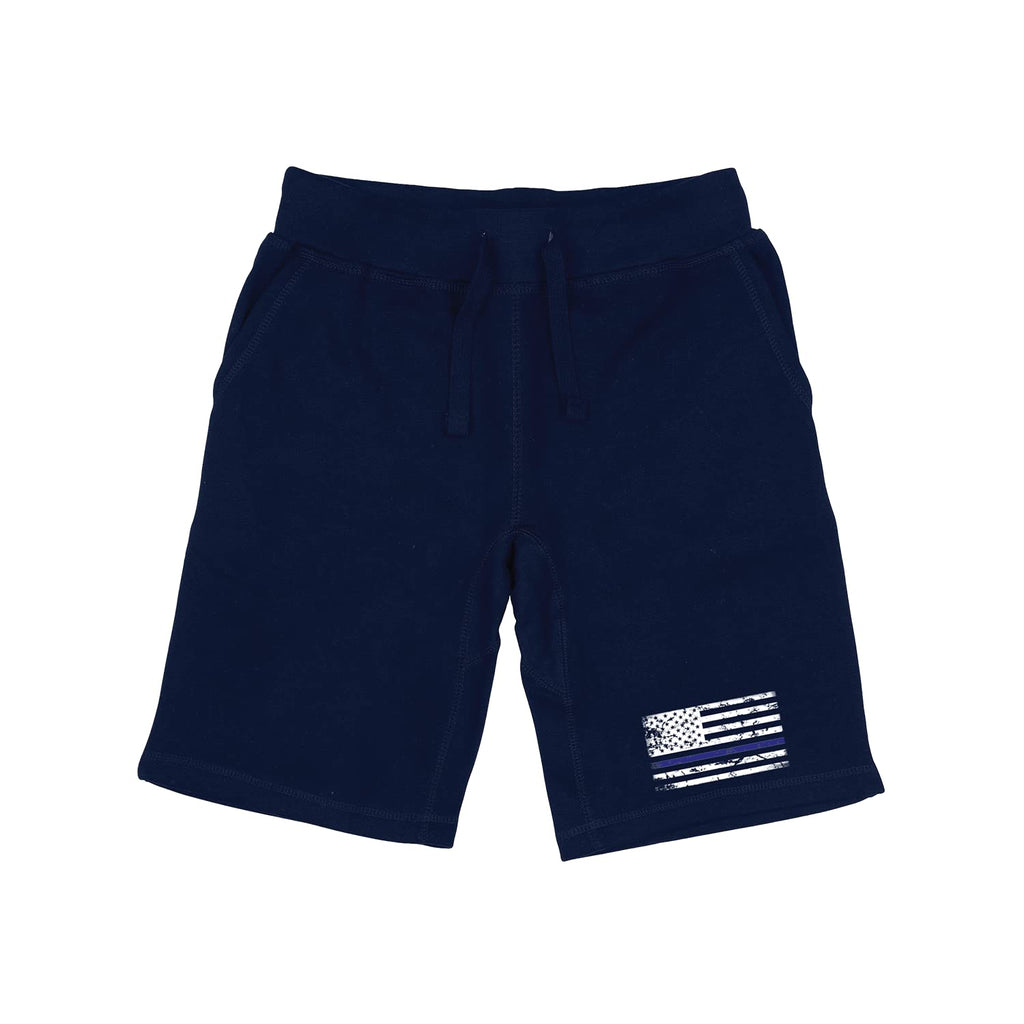 Graphic Shorts, Thin Blue Line, Navy, XL