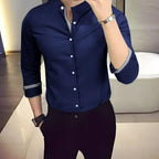 Tee Projekt Casual Cotton Long Sleeve Shirt for Men Formal Wear Regular Wear