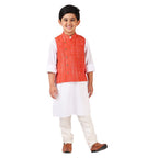 Fabindia Kids Bana Woven Nehru Jacket Cotton_4-6Y