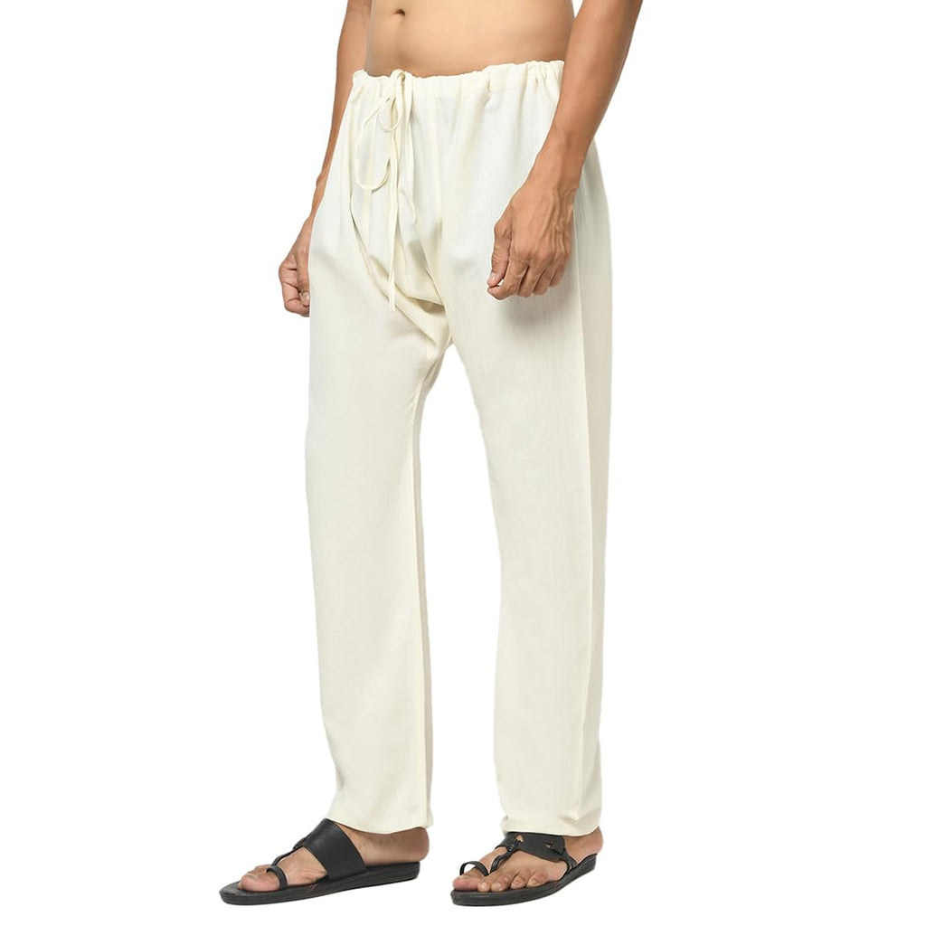Fabindia MenS Relaxed Pants (101787902_Natural