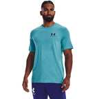 Under Armour Men's Sportstyle Left Chest Short-Sleeve T-Shirt, (433) Glacier Blue/Black/Black, X-Large