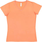 Ladies V-Neck Fine Jersey T-Shirt - BLAcK - S(D0102HI3UQV)