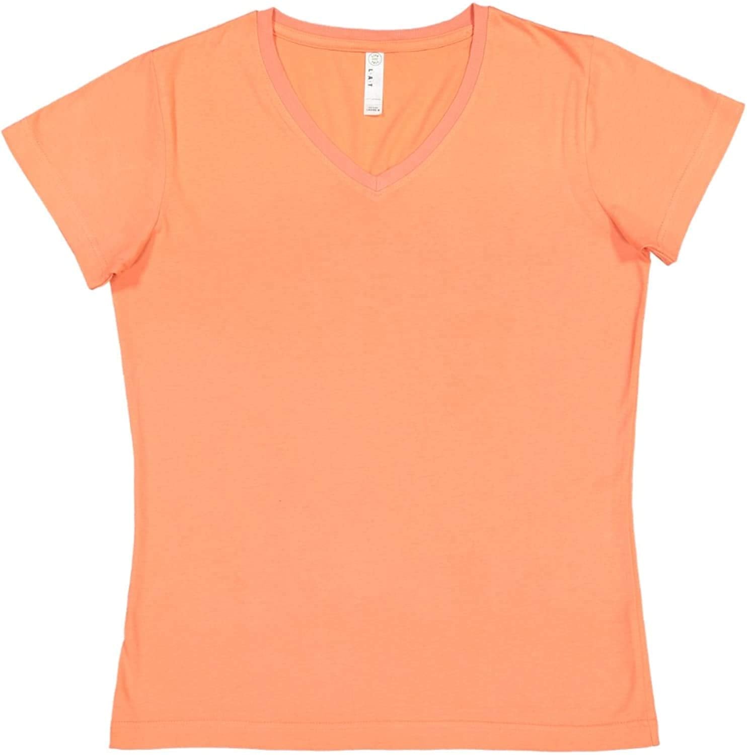 Ladies V-Neck Fine Jersey T-Shirt - BLAcK - S(D0102HI3ULg)