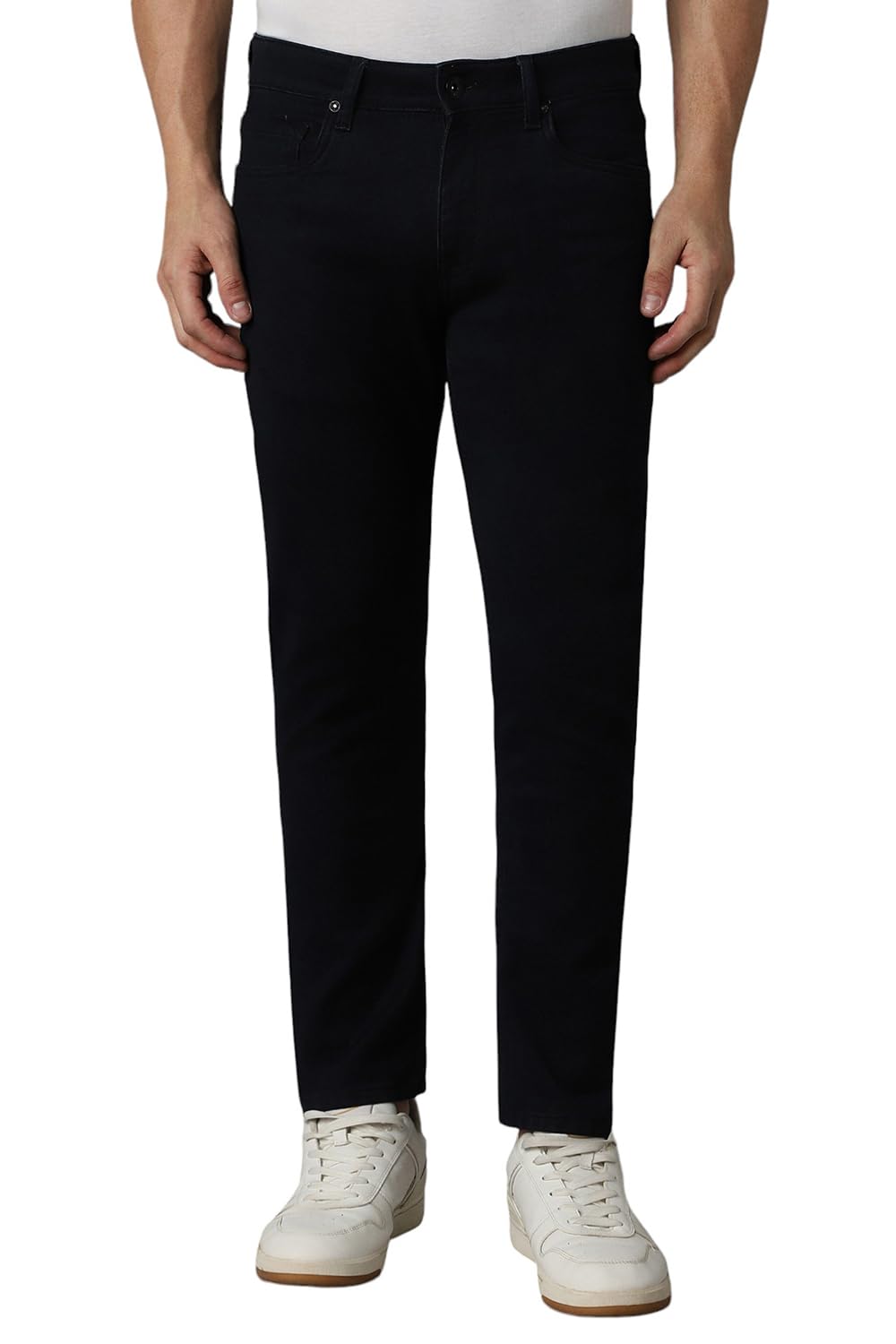 Louis Philippe MenS Regular Low Rise Jeans (Lrdncctps70719_Black, 34